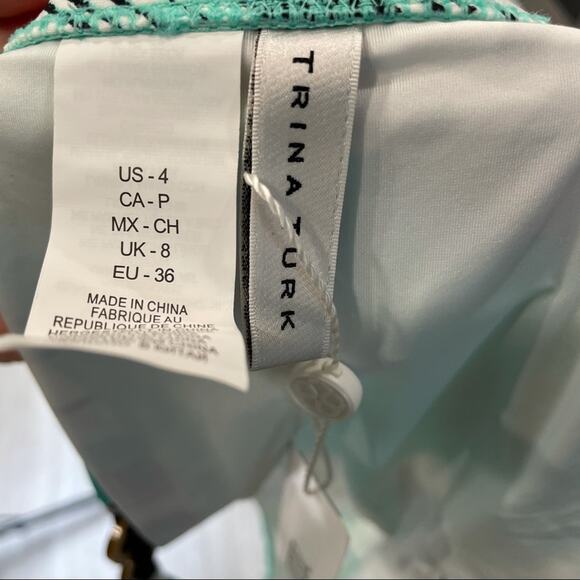 Trina Turk Women's Green Multi Copacabana Geometric Hipster Swim Bottoms sz 4 - Picture 6 of 6